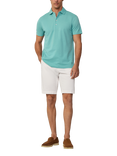 Hackett London Cotton Regular Fit Short Sleeve Polo Shirt, Spearmint Green