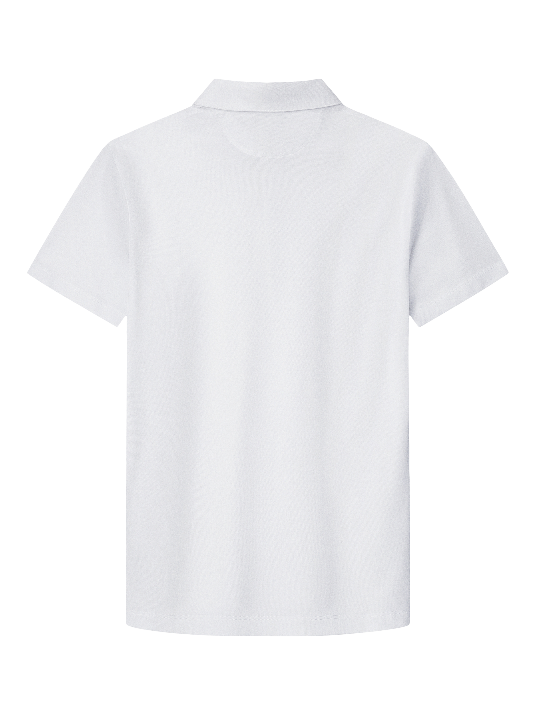 Product image 2 of 6, which shows Hackett London Cotton Regular Fit Mercerized Yarn Knit Polo Shirt, Optic White, XS