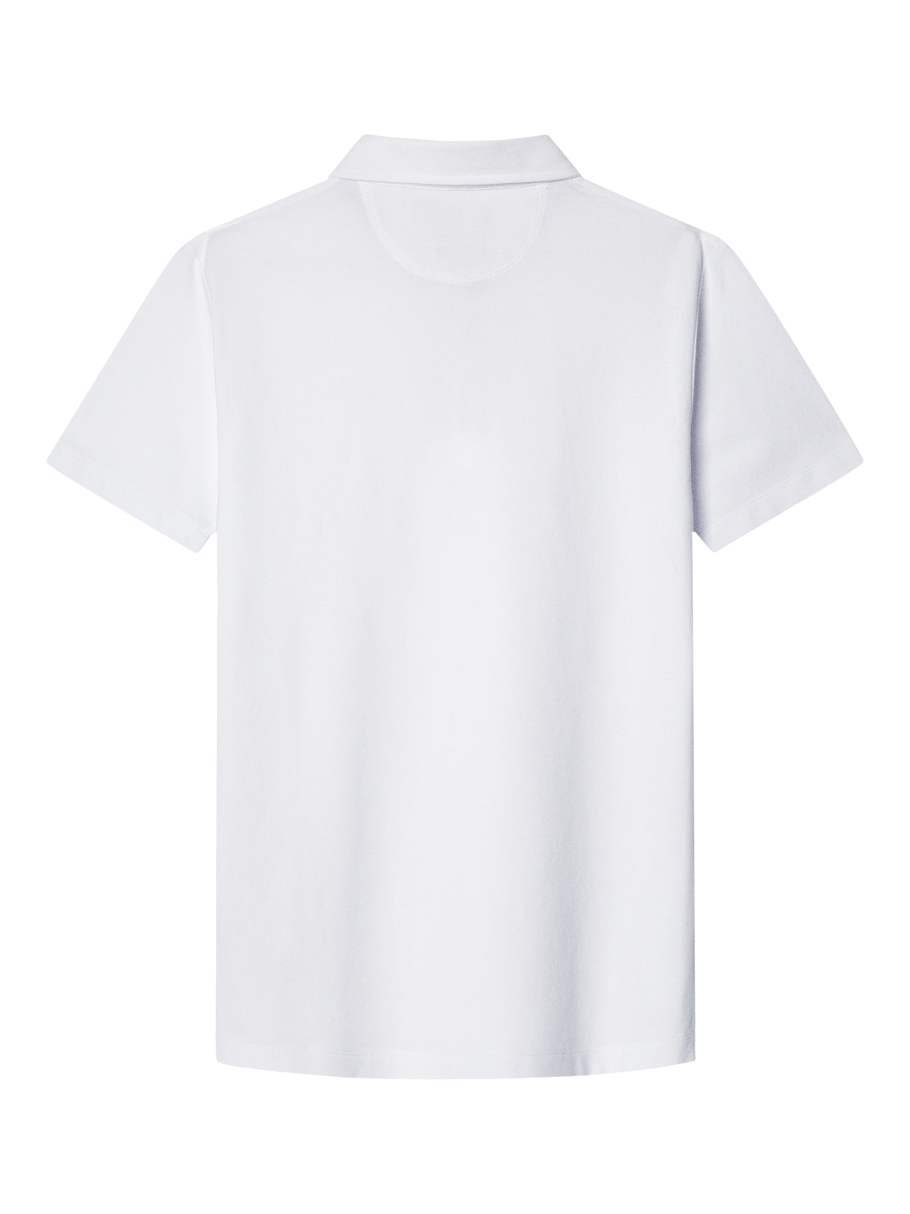 Product image 6 of 6, which shows Hackett London Cotton Regular Fit Selvedge Stripe Pique Polo Shirt, Optic White, XXL