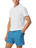 Hackett London Cotton Regular Fit Towelling Knit Polo Shirt, Optic White, Optic White