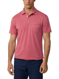 Hackett London Cotton Classic Fit Short Sleeve Polo Shirt, Old Rose Pink
