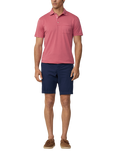 Hackett London Cotton Classic Fit Short Sleeve Polo Shirt, Old Rose Pink