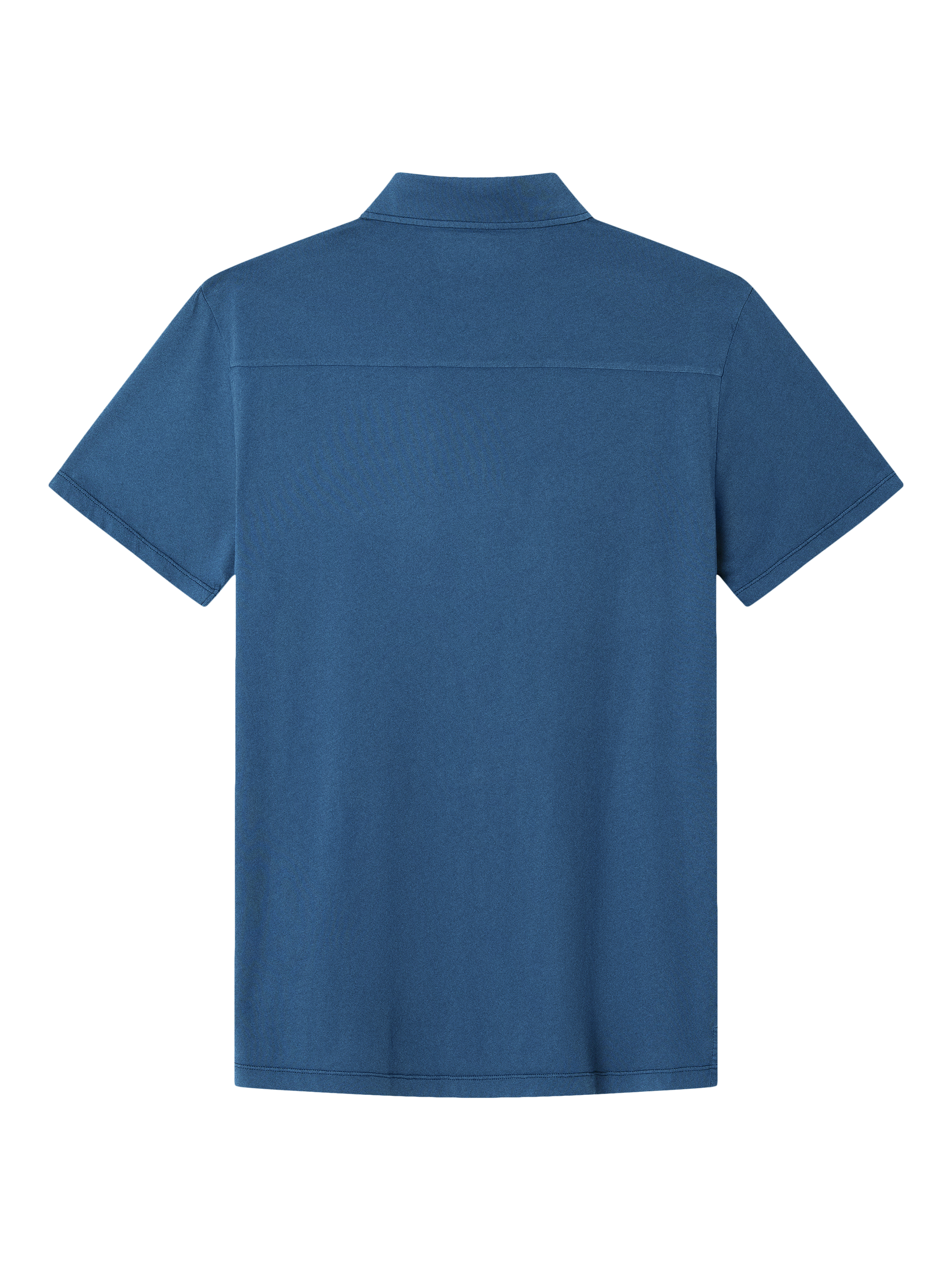 Product image 6 of 6, which shows Hackett London Cotton Regular Fit Tonal Embroidery Polo Shirt, Dark Denim Blue, XXL