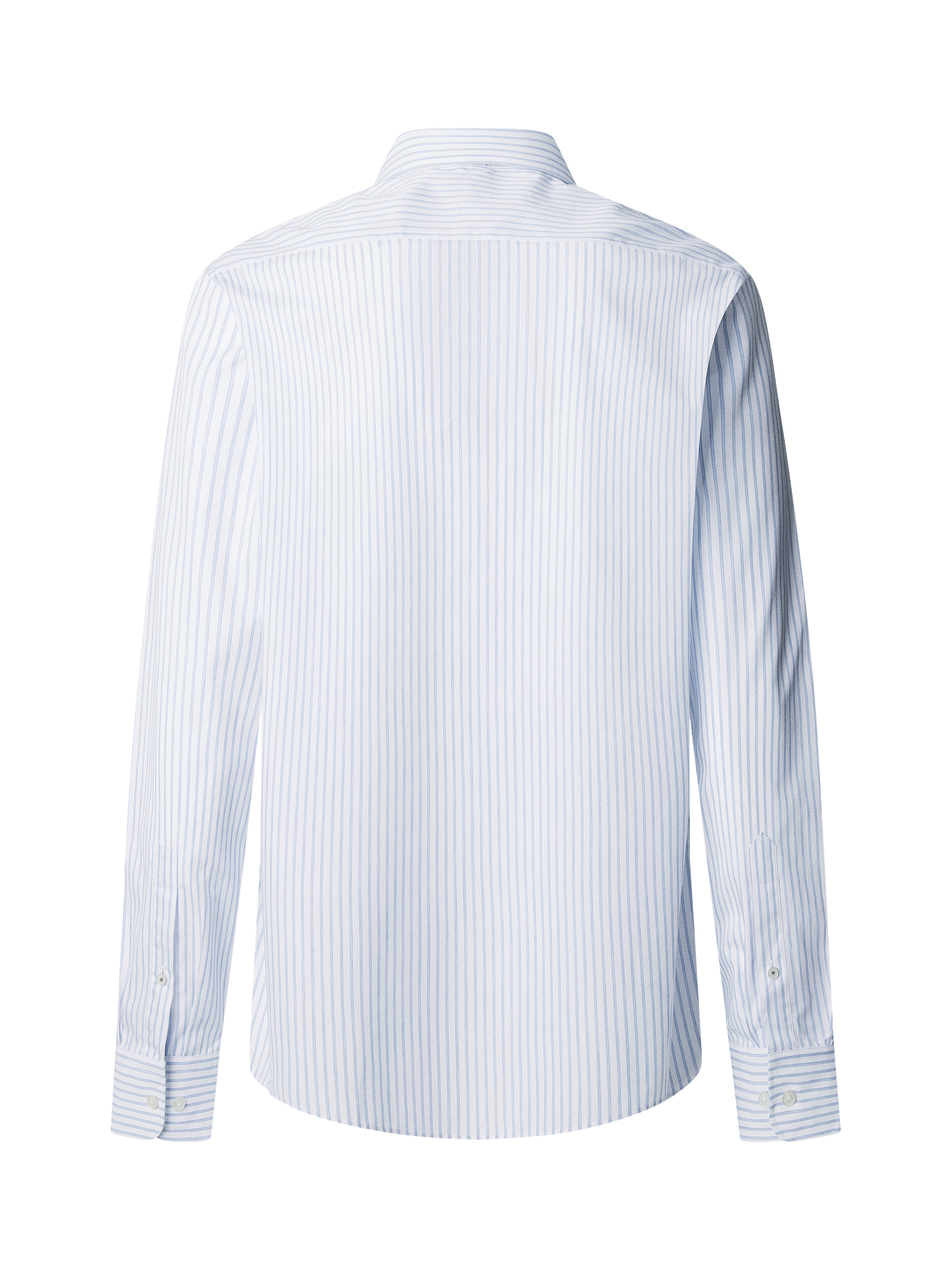Product image 7 of 7, which shows Hackett London Cotton Regular Fit Stripe Shirt, Sky Blue, XS