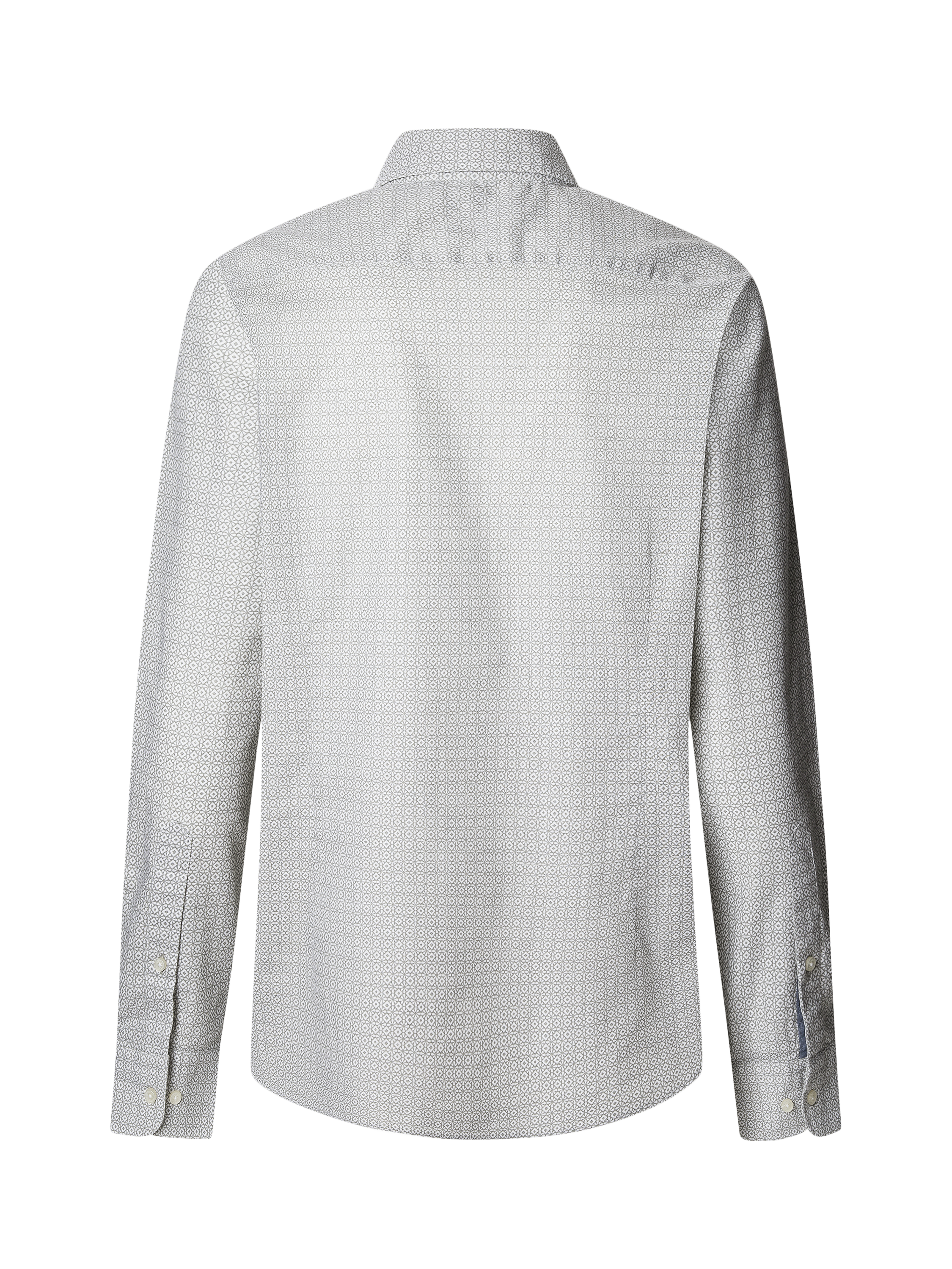 Product image 7 of 7, which shows Hackett London Cotton Geometric Print Tailored Fit Shirt, Sage Green, XXL