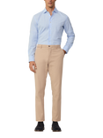 Hackett London Linen Blend Tailored Fit Check Shirt, Sky Blue