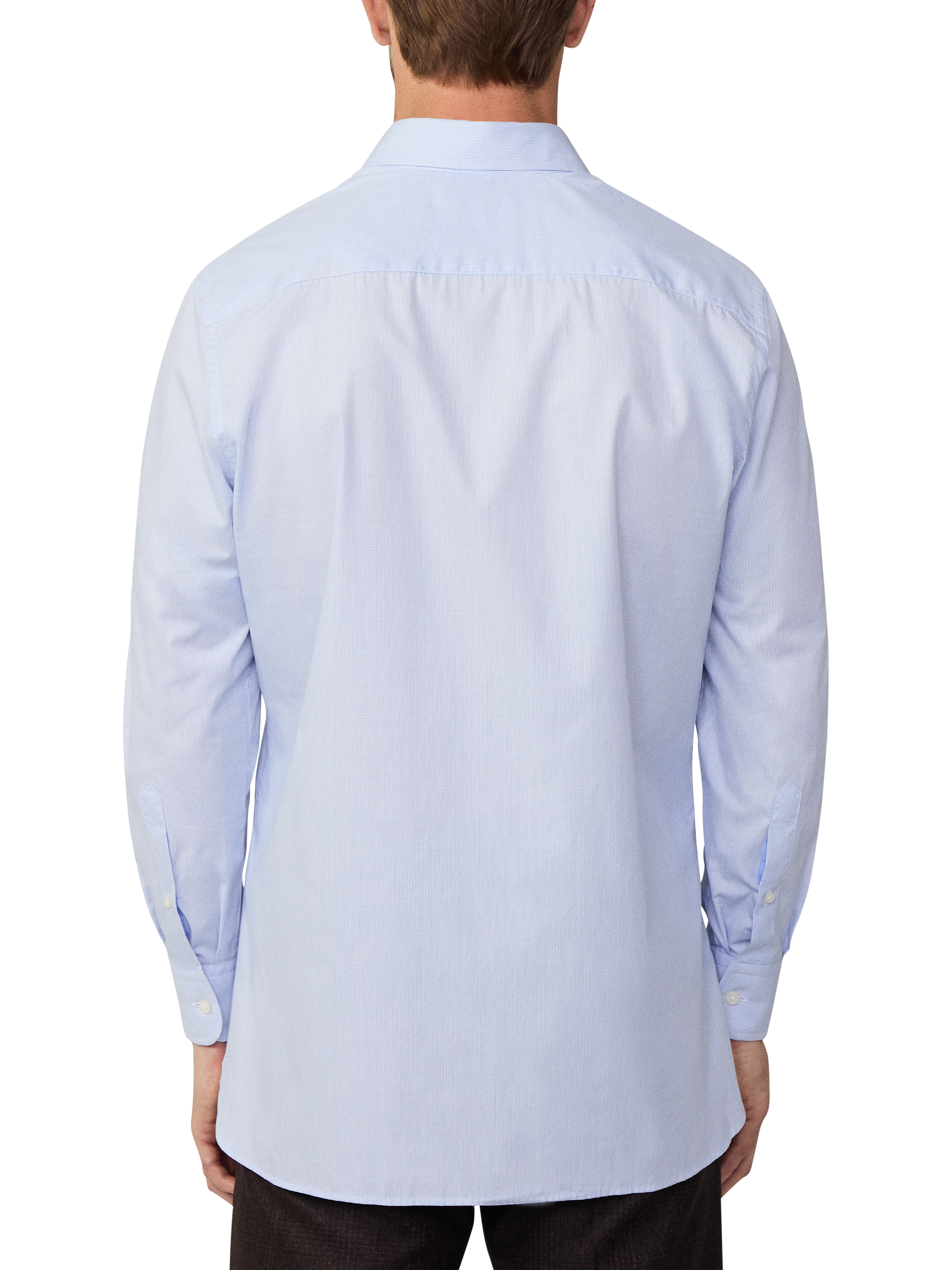 Product image 4 of 7, which shows Hackett London Classic Fit Cotton Shirt, Blue/White, XXXL