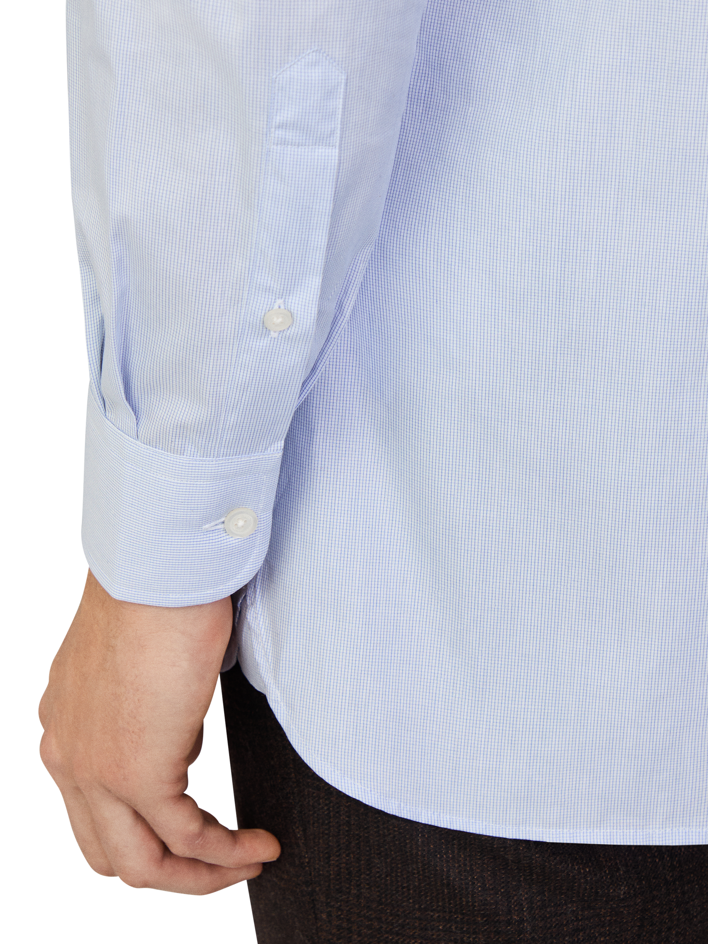Product image 5 of 7, which shows Hackett London Classic Fit Cotton Shirt, Blue/White, XXXL