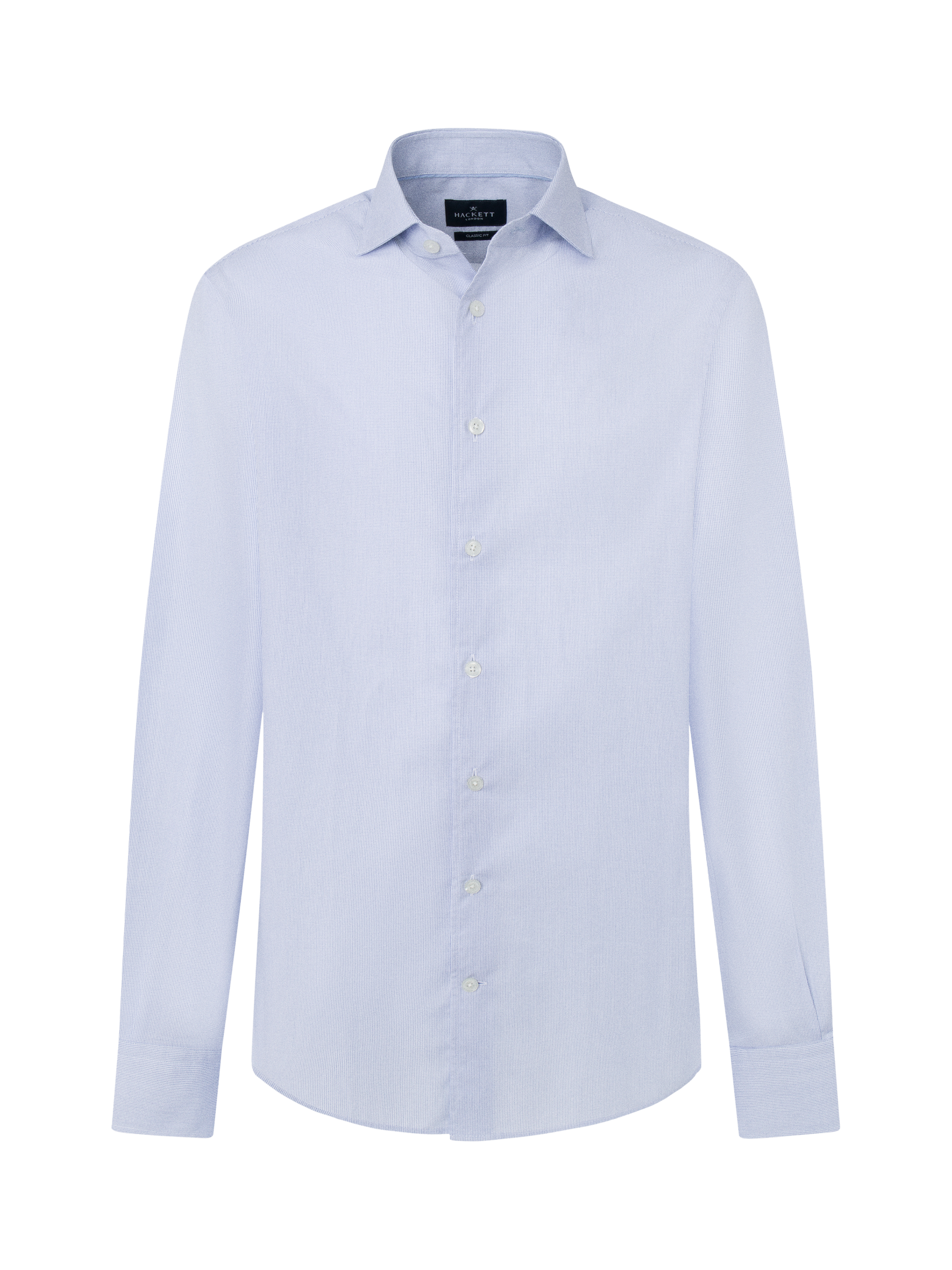 Product image 6 of 7, which shows Hackett London Classic Fit Cotton Shirt, Blue/White, XXXL
