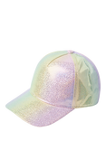 Lindex Kids' Shimmery Baseball Cap, Light Lilac