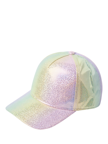 Lindex Kids' Shimmery Baseball Cap, Light Lilac, Light Lilac