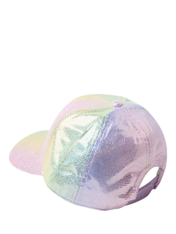 Lindex Kids' Shimmery Baseball Cap, Light Lilac - view 2, Light Lilac