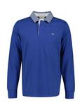 GANT Cotton Regular Fit Long Sleeve Heavy Rugby Shirt, Rich Blue