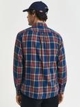 GANT Cotton Regular Fit Check Shirt, Indigo