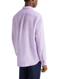 Benetton Regular Fit Linen Shirt, Lilac