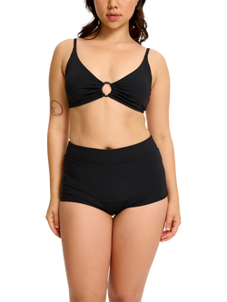 Modibodi Period Swim Boyshorts, Super Absorbency, Black, Black