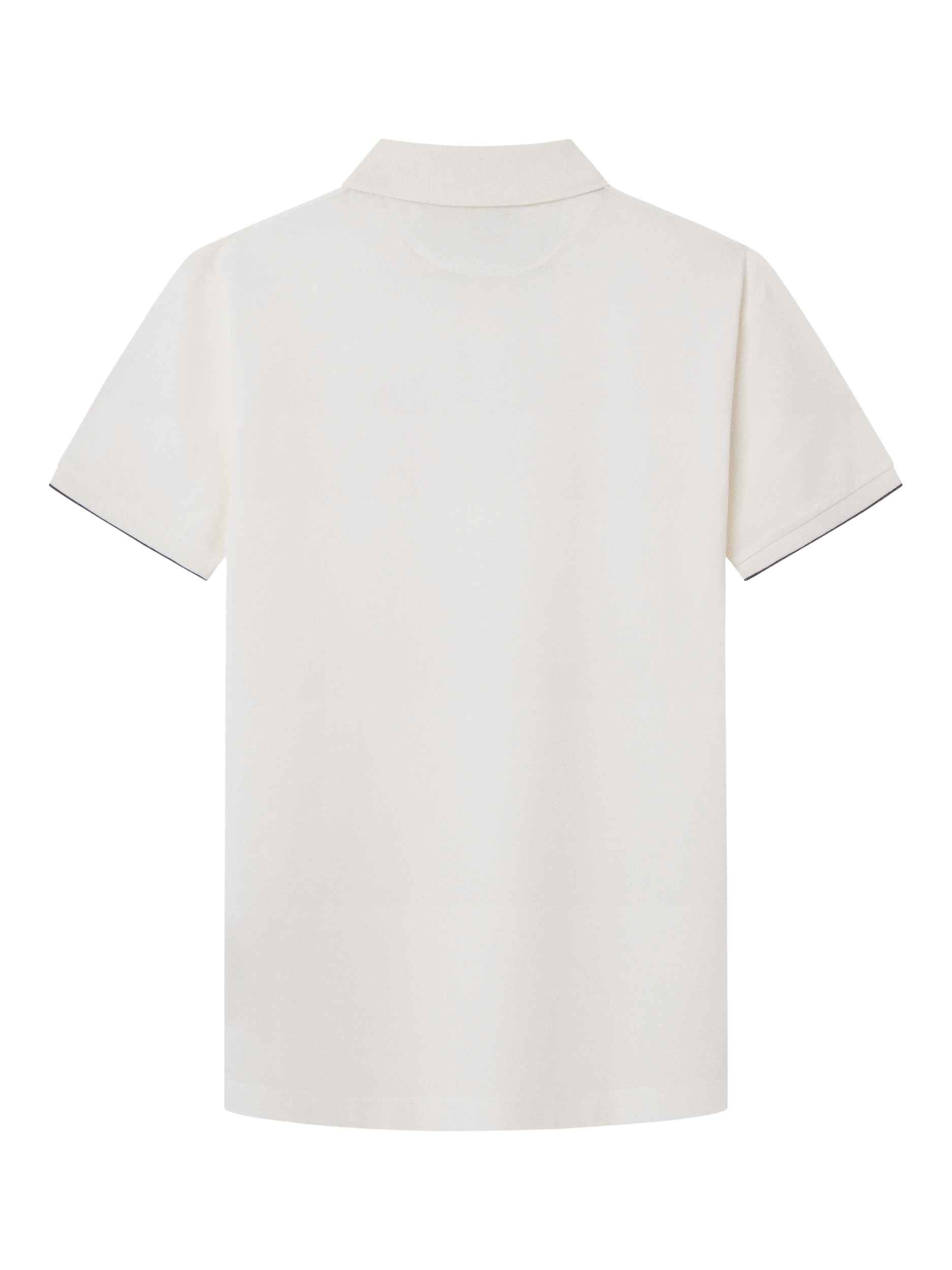 Product image 6 of 6, which shows Hackett London Cotton Regular Fit Short Sleeve Polo Shirt, Off White, L
