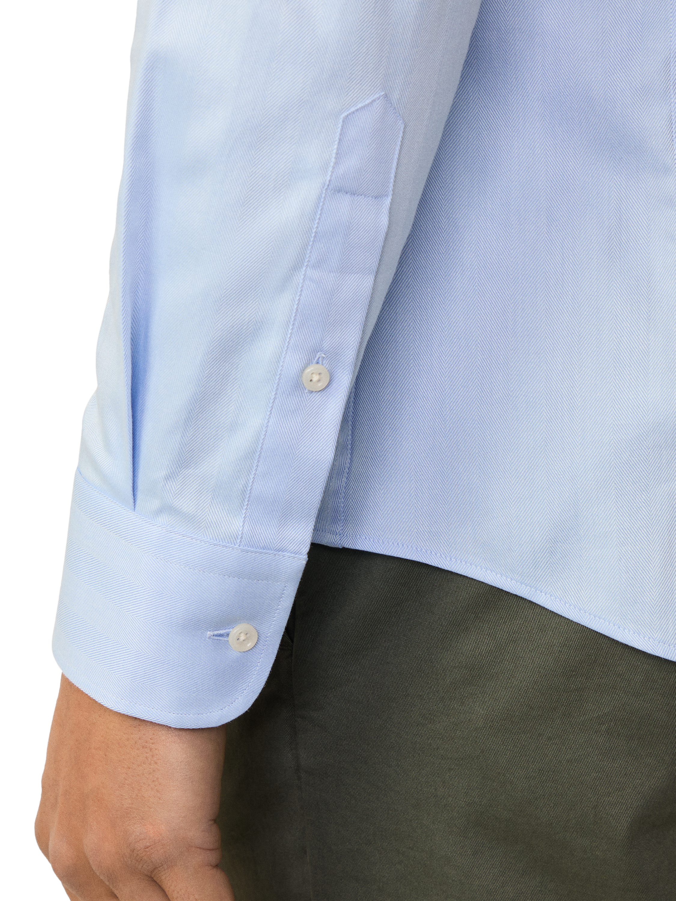 Product image 5 of 7, which shows Hackett London Cotton Tailored Fit Shirt, Sky Blue, S