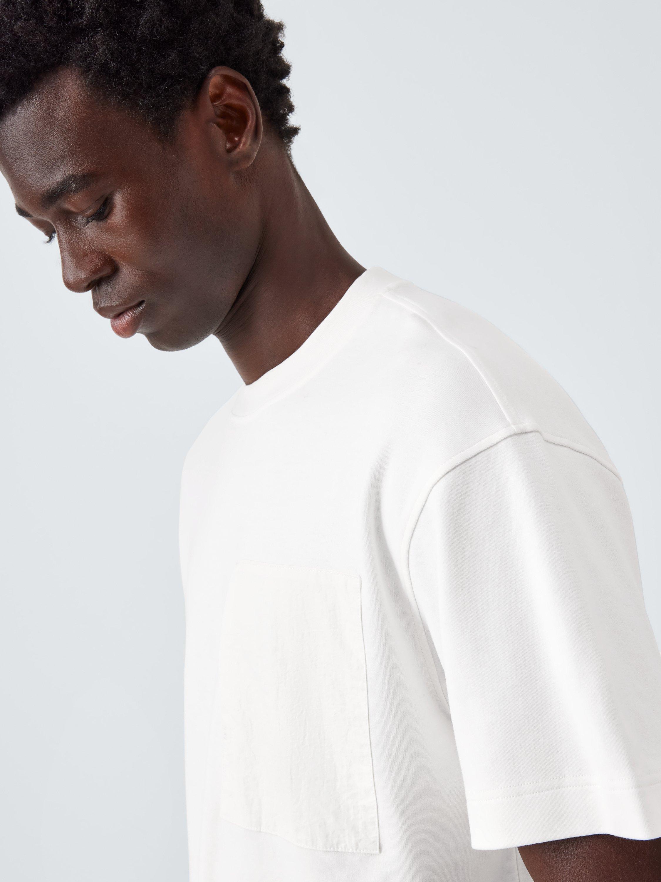 Product image 5 of 6, which shows Kin Nylon Pocket Cotton T-Shirt, White, M