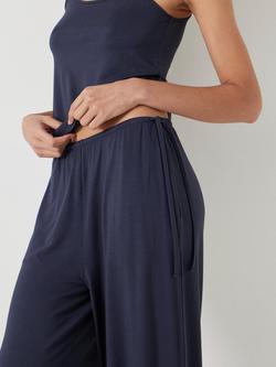 HUSH Nox Jersey Cami Pyjama Set, Midnight Navy - view 2, Midnight Navy