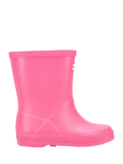Hunter Kids' First Classic Wellington Boots, Bright Pink, Bright Pink