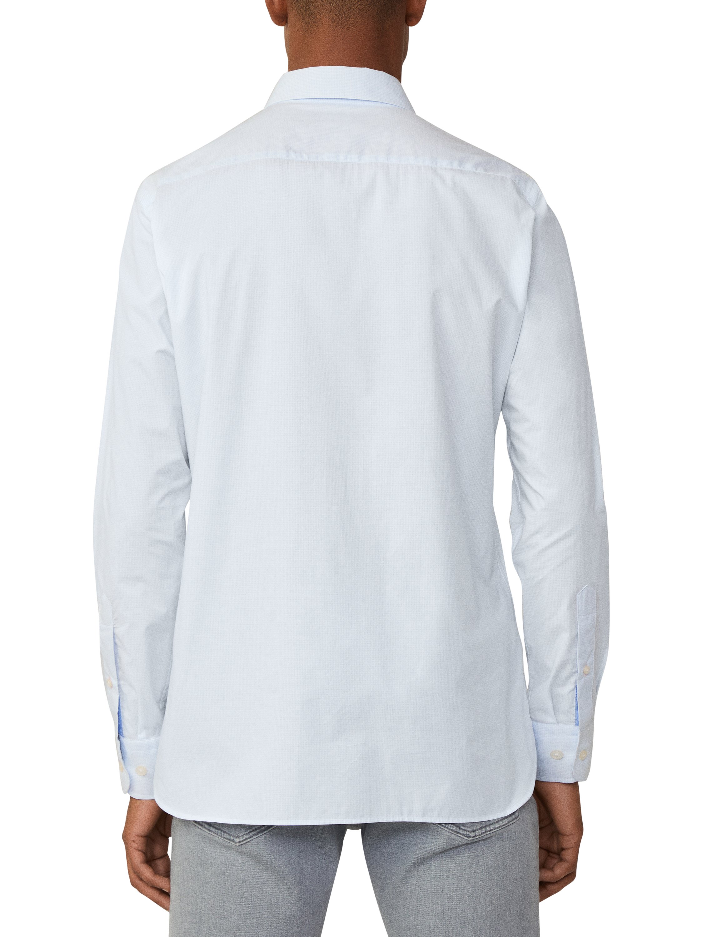Product image 3 of 6, which shows Hackett Regular Fit Cotton Shirt, Sky Blue, XXL