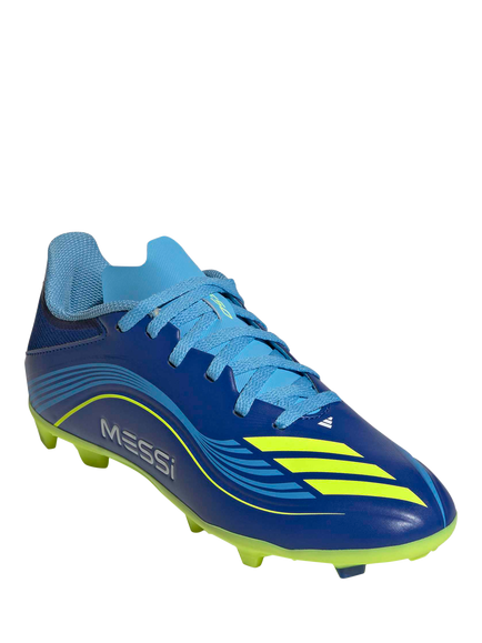 adidas Kids' F50 Messi League Football Boots, Blue - view 2, Blue