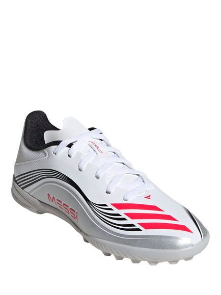 adidas Kids' F50 League Lionel Messi Football Boots, White - view 2, White