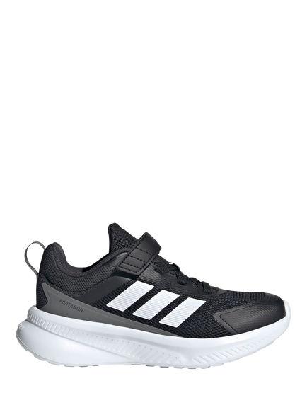 adidas Kids' Fortarun 4.0 Running Trainers, Black/White, Black/White