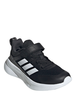 adidas Kids' Fortarun 4.0 Running Trainers, Black/White - view 2, Black/White