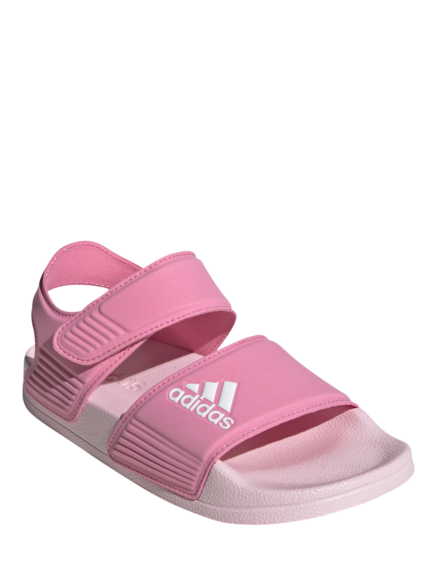 Product image 2 of 7, which shows adidas Kids' Adilette Open Toe Sandals, Pink, 1