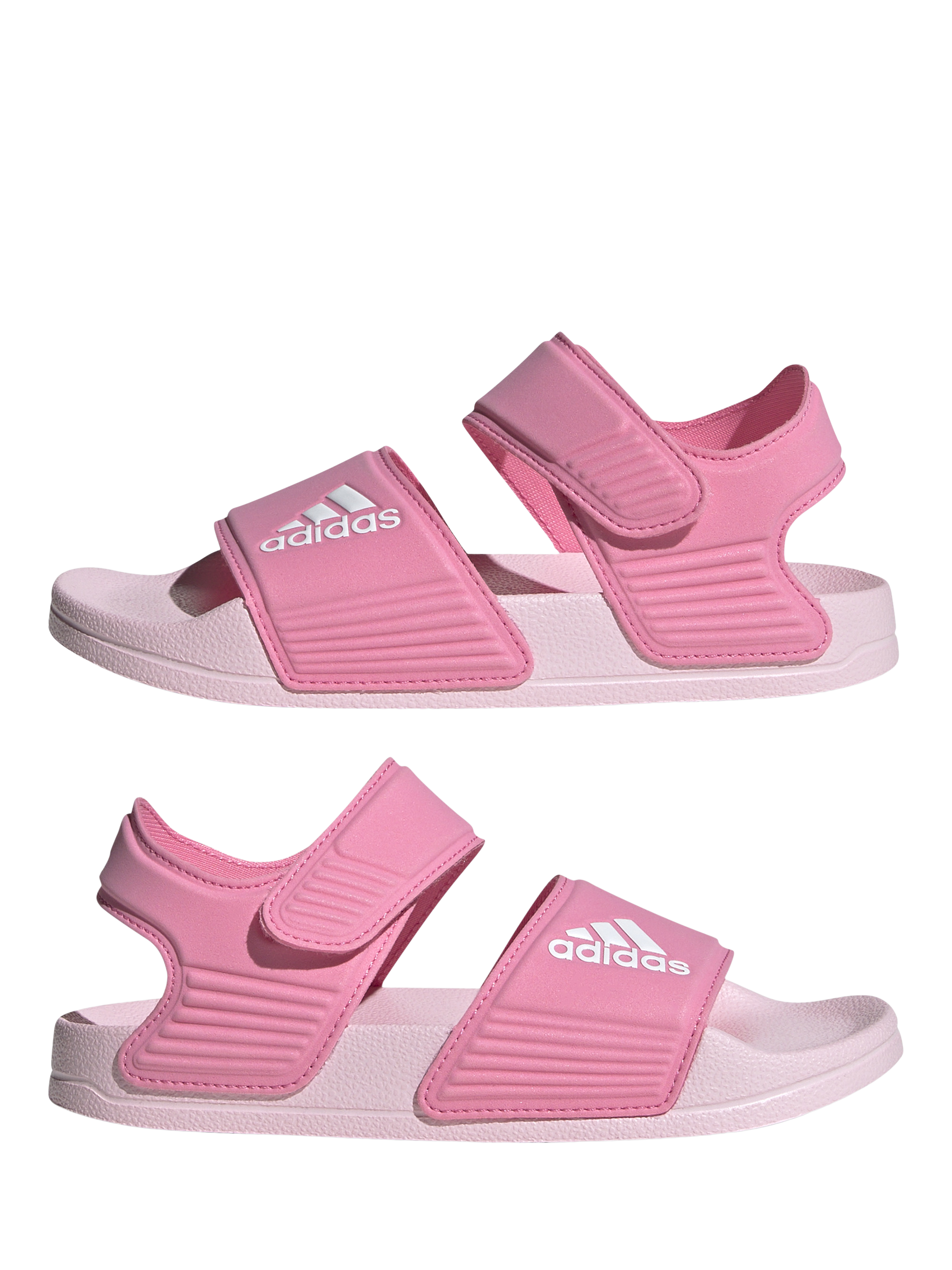 Product image 7 of 7, which shows adidas Kids' Adilette Open Toe Sandals, Pink, 1