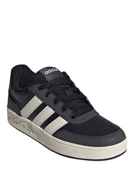 adidas Kids' Breakbase Lace Up Trainers, Black/White - view 2, Black/White