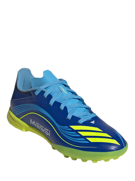 adidas Kids' F50 Messi League Football Boots, Blue - view 2, Blue