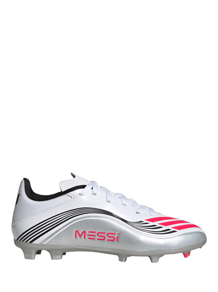 adidas Kids' F50 League Lionel Messi Football Boots, White, White