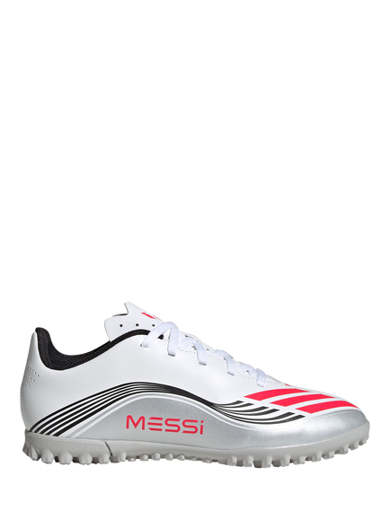 adidas Kids' F50 Club Lionel Messi Football Boots, White, White