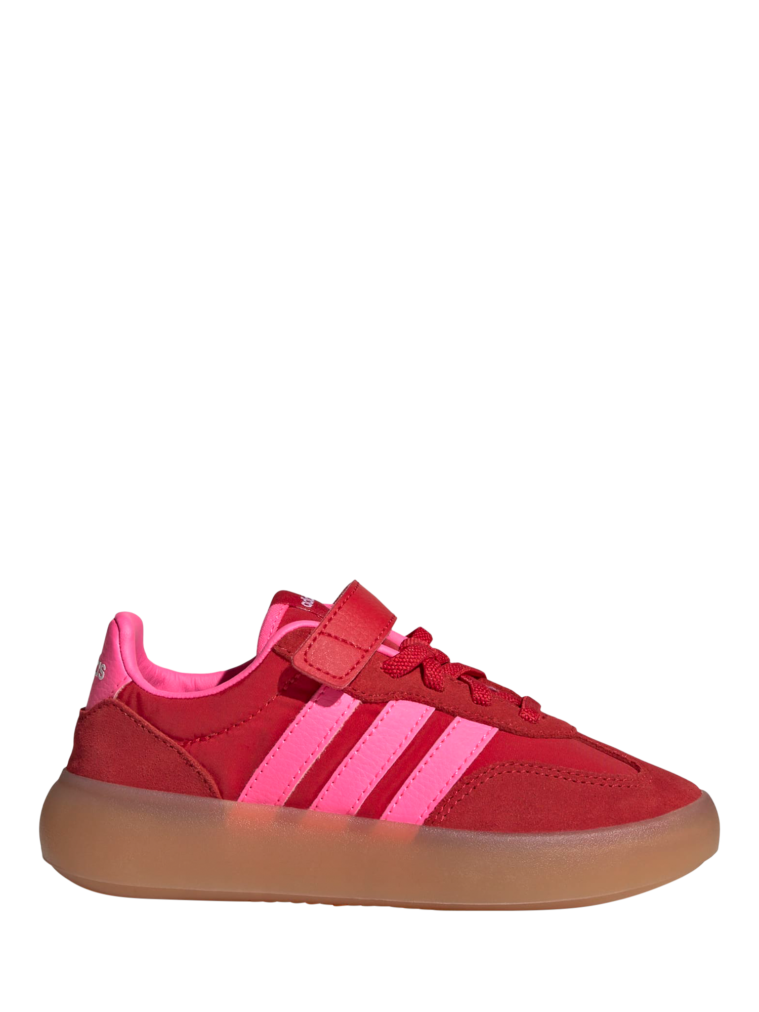 Product image 1 of 7, which shows adidas Kids' Barreda Decode Lace-Up Trainers, Red/Pink, 10 Jnr