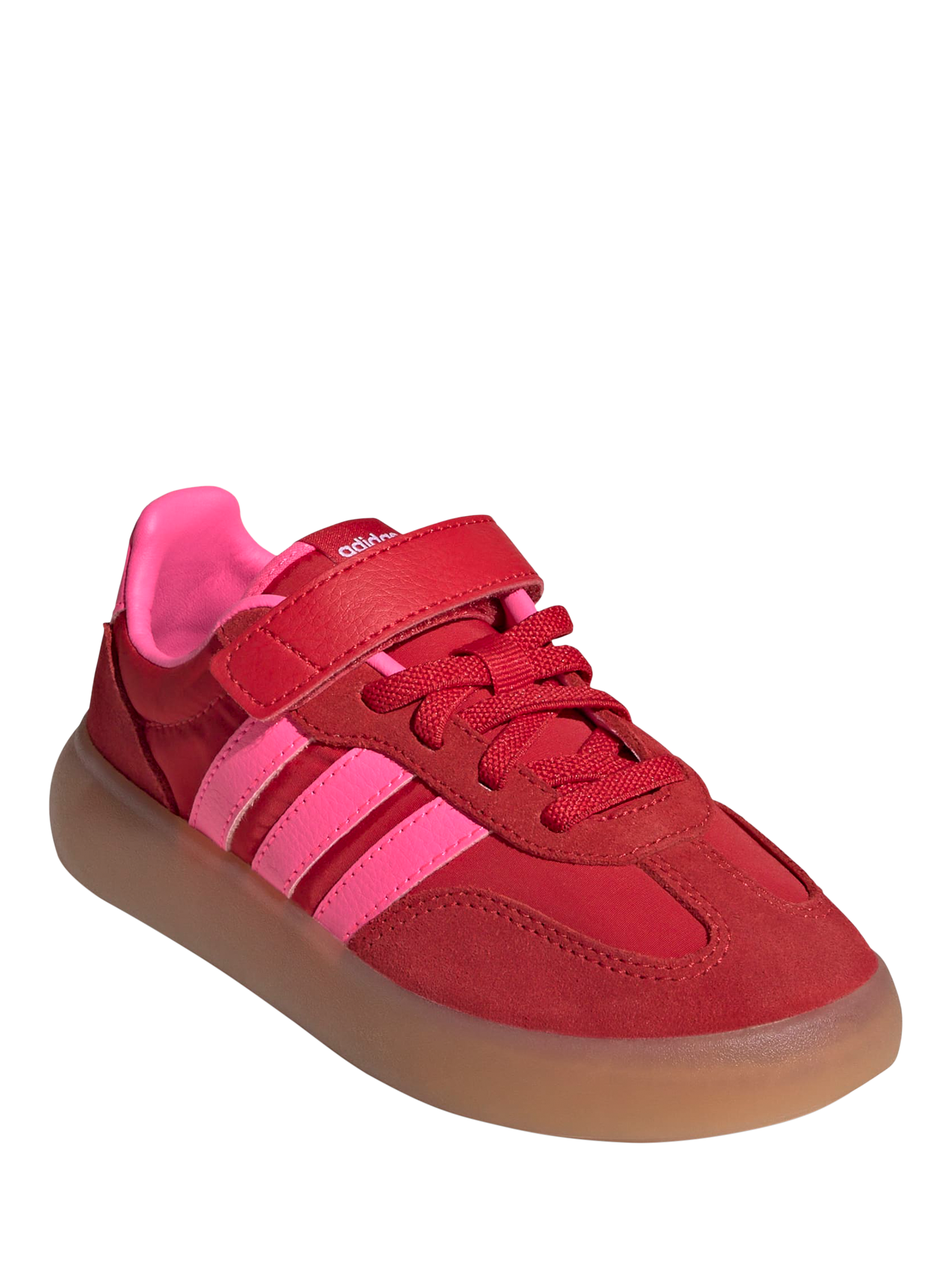 Product image 2 of 7, which shows adidas Kids' Barreda Decode Lace-Up Trainers, Red/Pink, 10 Jnr