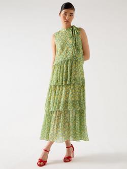L.K.Bennett Kristin Blossom Sleeveless Maxi Dress, Multi, Multi