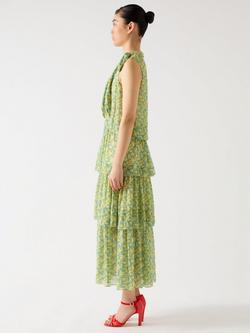 L.K.Bennett Kristin Blossom Sleeveless Maxi Dress, Multi - view 2, Multi