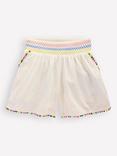 Mini Boden Kids' Cotton Pull-On Embroidered Shorts