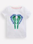 Mini Boden Kids' Cotton Parrot T-Shirt
