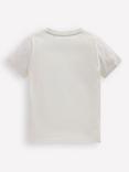 Mini Boden Kids' Cotton Glow-In-The-Dark T-Shirt, Soft Ivory Bio