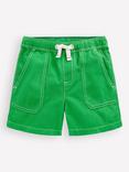 Mini Boden Kids' Cotton Pull-On Shorts, Sapling Green