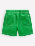 Mini Boden Kids' Cotton Pull-On Shorts, Sapling Green