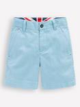 Mini Boden Kids' Classic Chino Shorts, Dawn Blue