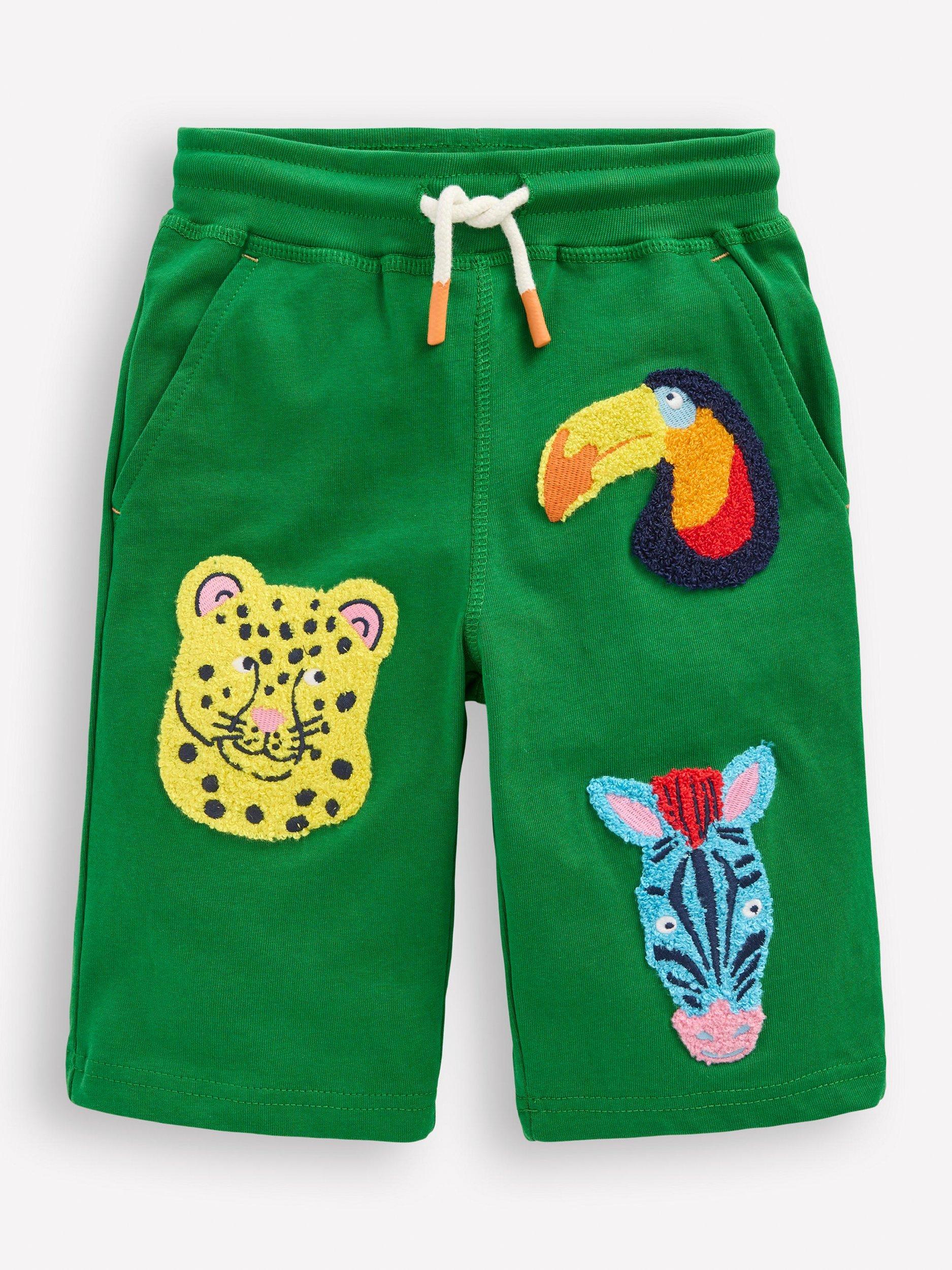 Mini Boden Kids' Cotton Animal Jersey Shorts