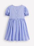 Mini Boden Kids' Madeline Cotton Woven Midi Dress, Floral Applique