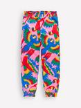 Mini Boden Kids' Holiday Cotton Joggers, Multi Rainbow Parrot