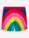 Mini Boden Kids' Drawstring Swim Shorts, Rainbow